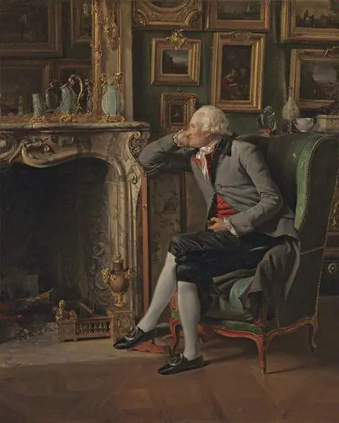 Le baron de Besenval dans son salon de compagnie, Henri-Pierre Danloux (1753-1809), huile sur toile, 1791, Londres, National Gallery.