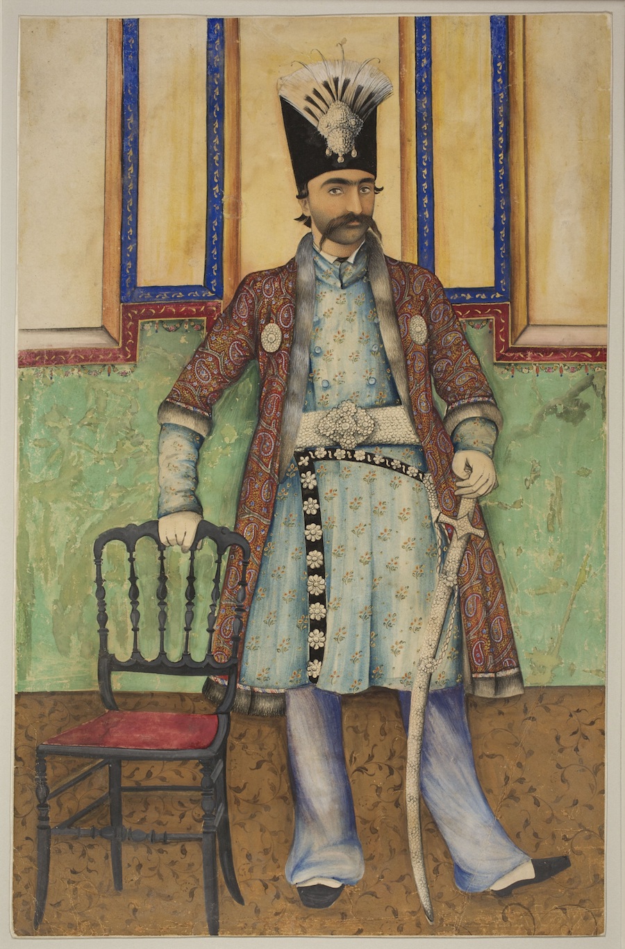 Portrait de N‚sir al-DÓn Sh‚h