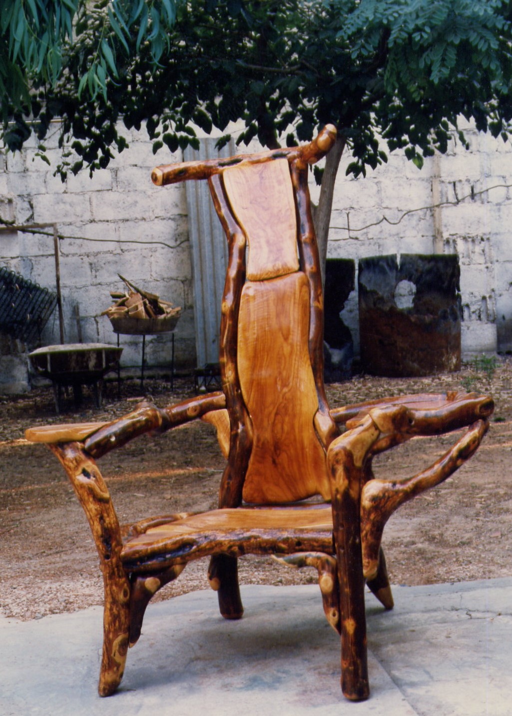 chaise taureau olivier 1994 vendue A.Jamal