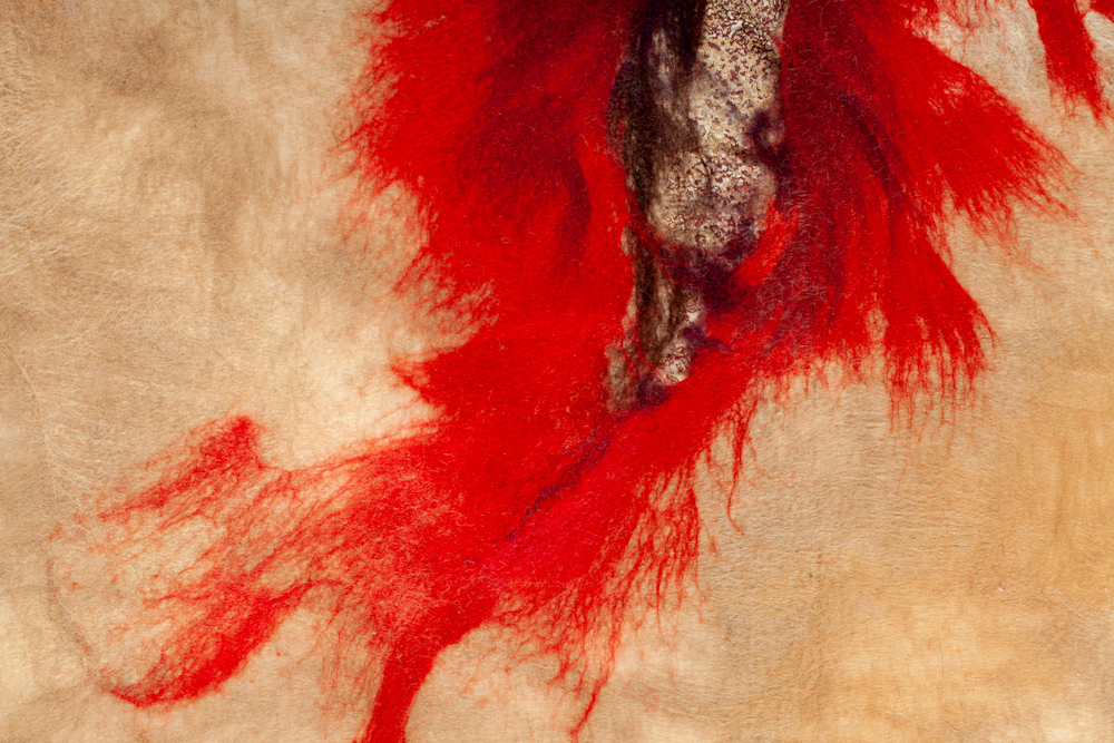 09 OOLMOO-Impetuous, détail tableau textile – ©Philippe Laurençon